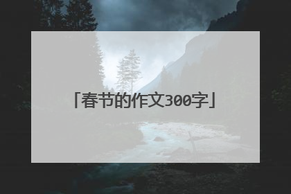 春节的作文300字