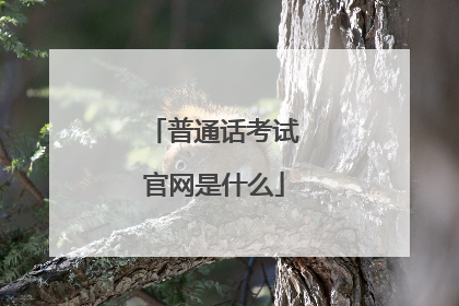 普通话考试官网是什么