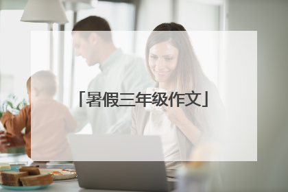 暑假三年级作文