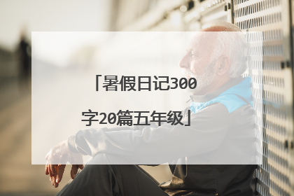 暑假日记300字20篇五年级