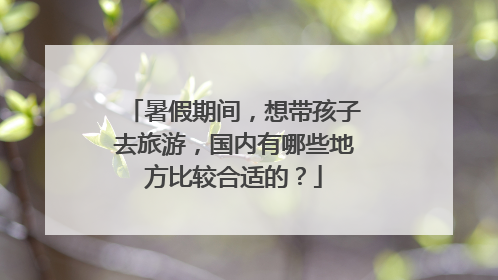暑假期间，想带孩子去旅游，国内有哪些地方比较合适的？