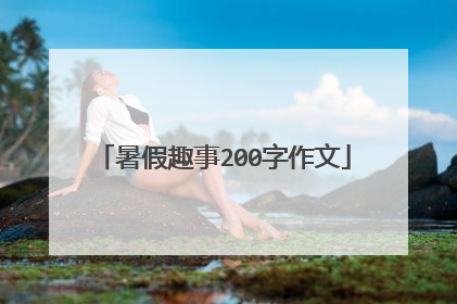 暑假趣事200字作文