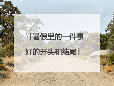 暑假里的一件事好的开头和结尾