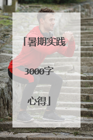 暑期实践3000字心得