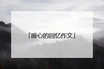 暖心的回忆作文