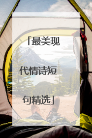 最美现代情诗短句精选