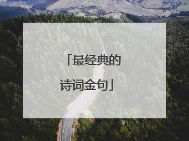 最经典的诗词金句