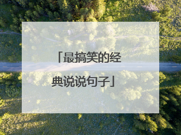 最搞笑的经典说说句子