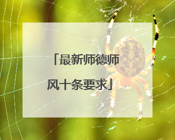 最新师德师风十条要求