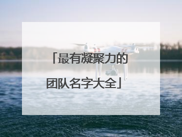 最有凝聚力的团队名字大全