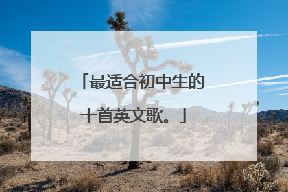 最适合初中生的十首英文歌。
