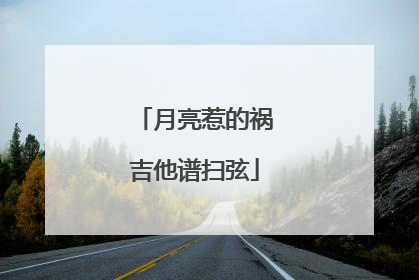 月亮惹的祸吉他谱扫弦