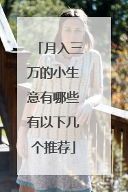 月入三万的小生意有哪些有以下几个推荐