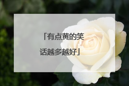 有点黄的笑话越多越好