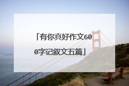 有你真好作文600字记叙文五篇