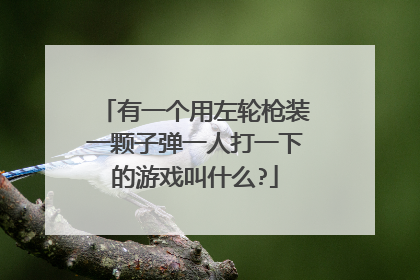 有一个用左轮枪装一颗子弹一人打一下的游戏叫什么?