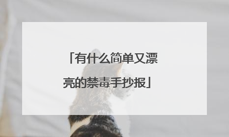 有什么简单又漂亮的禁毒手抄报