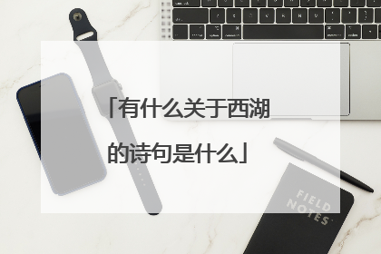 有什么关于西湖的诗句是什么