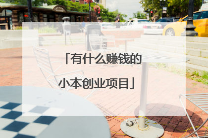 有什么赚钱的小本创业项目