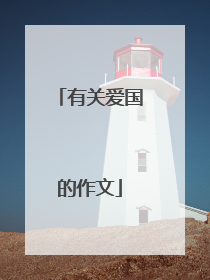 有关爱国的作文