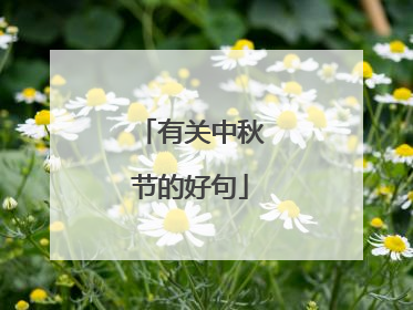有关中秋节的好句