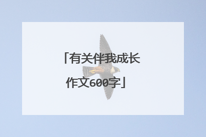 有关伴我成长作文600字