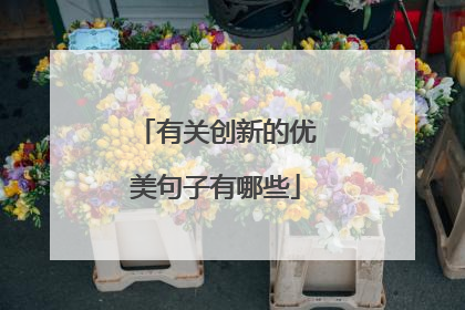 有关创新的优美句子有哪些