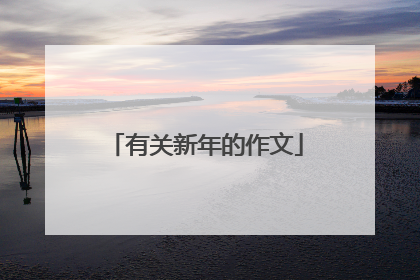 有关新年的作文