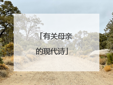 有关母亲的现代诗