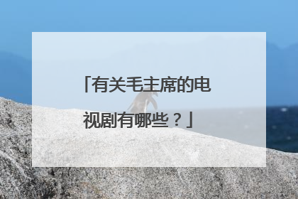 有关毛主席的电视剧有哪些？