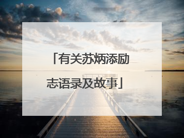 有关苏炳添励志语录及故事