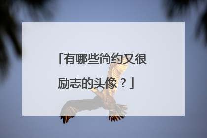有哪些简约又很励志的头像?