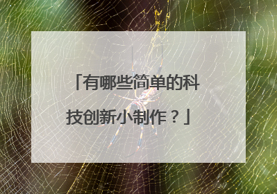 有哪些简单的科技创新小制作?