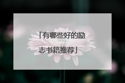 有哪些好的励志书籍推荐