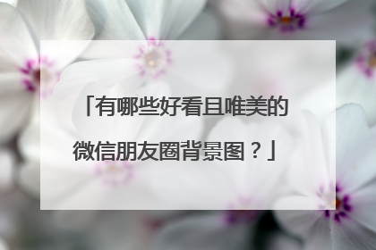 有哪些好看且唯美的微信朋友圈背景图？