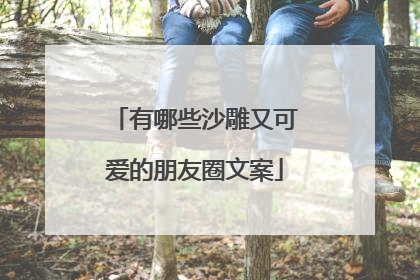 有哪些沙雕又可爱的朋友圈文案
