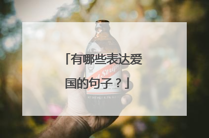 有哪些表达爱国的句子?