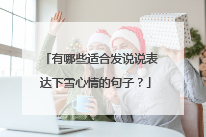 有哪些适合发说说表达下雪心情的句子?