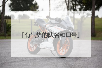 有气势的队名和口号