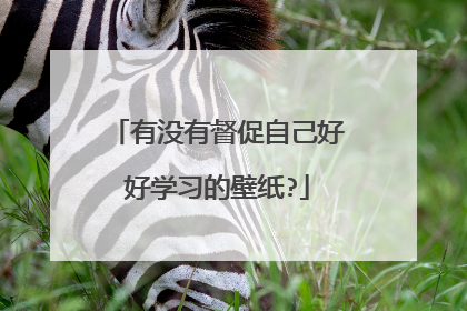 有没有督促自己好好学习的壁纸?