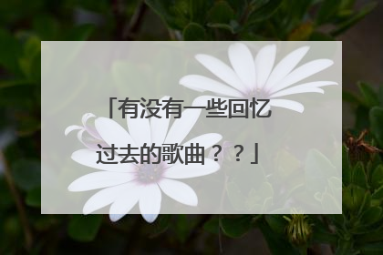 有没有一些回忆过去的歌曲??