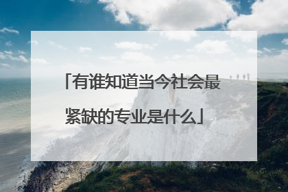 有谁知道当今社会最紧缺的专业是什么