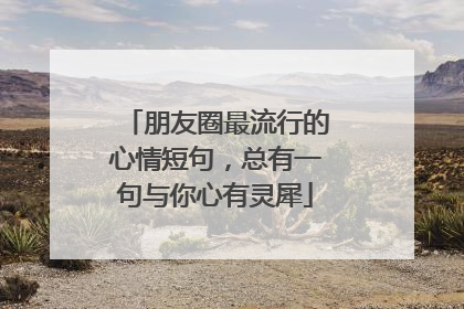 朋友圈最流行的心情短句，总有一句与你心有灵犀