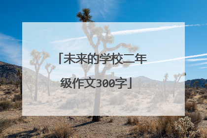 未来的学校二年级作文300字