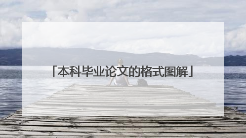 本科毕业论文的格式图解