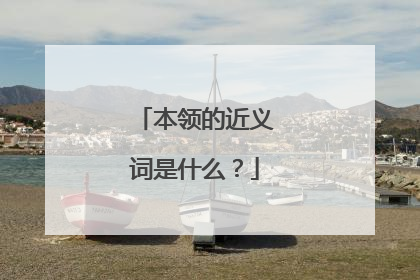 本领的近义词是什么？