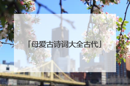 母爱古诗词大全古代