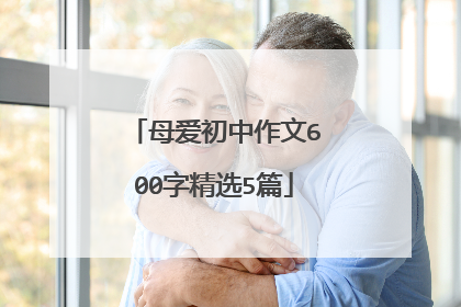 母爱初中作文600字精选5篇