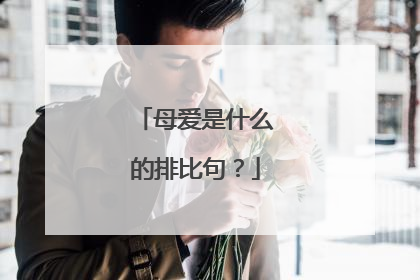 母爱是什么的排比句？