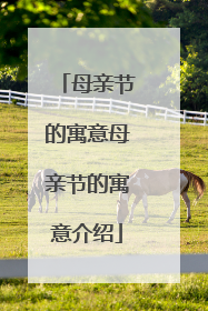 母亲节的寓意母亲节的寓意介绍